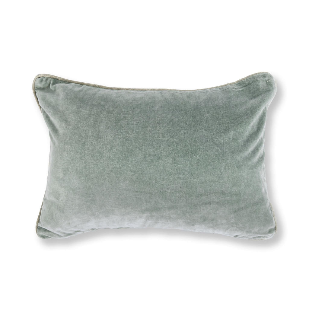 Heirloom Velvet - SLD Pillow - Bay Green