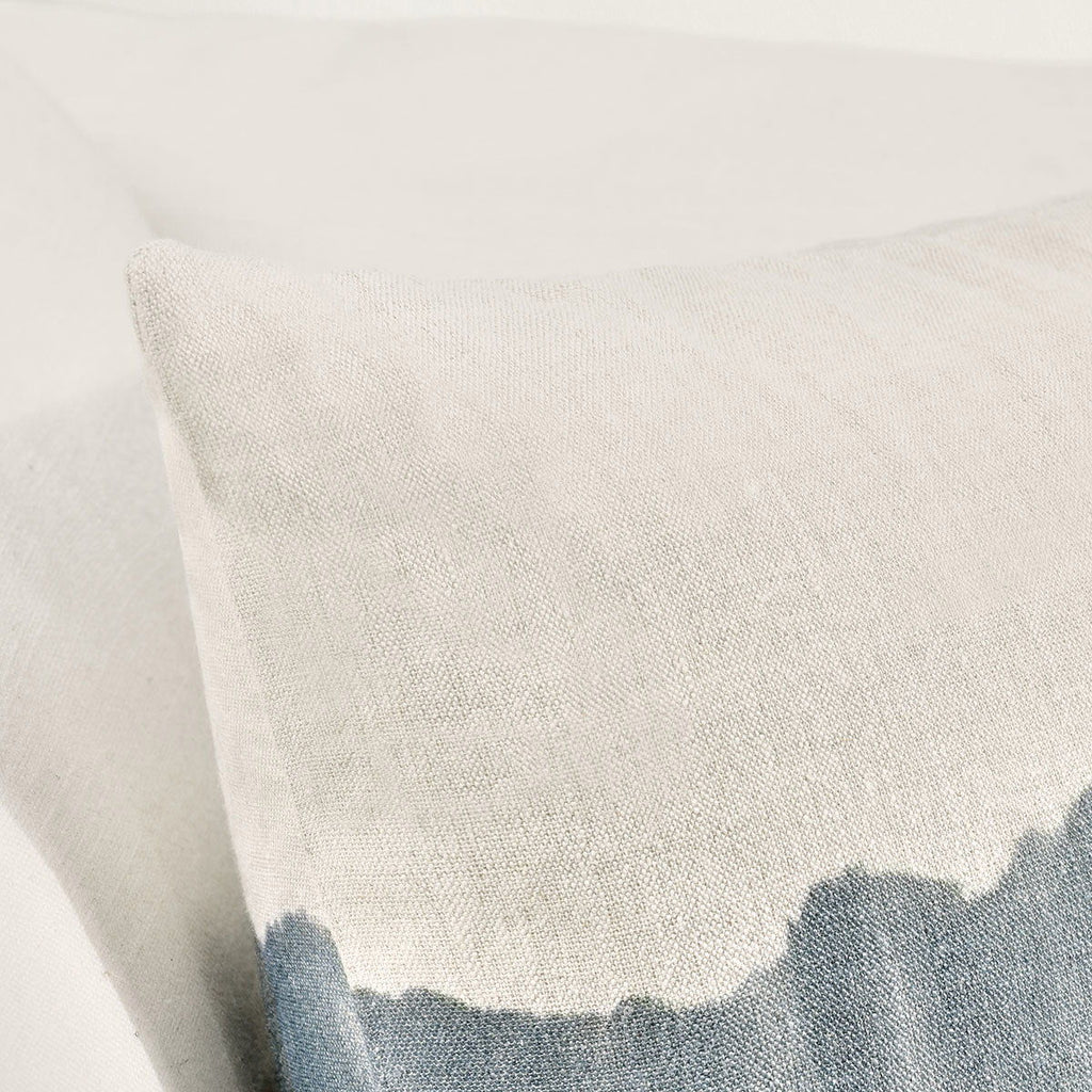 Cora - TL Pillow - Natural / Denim Blue