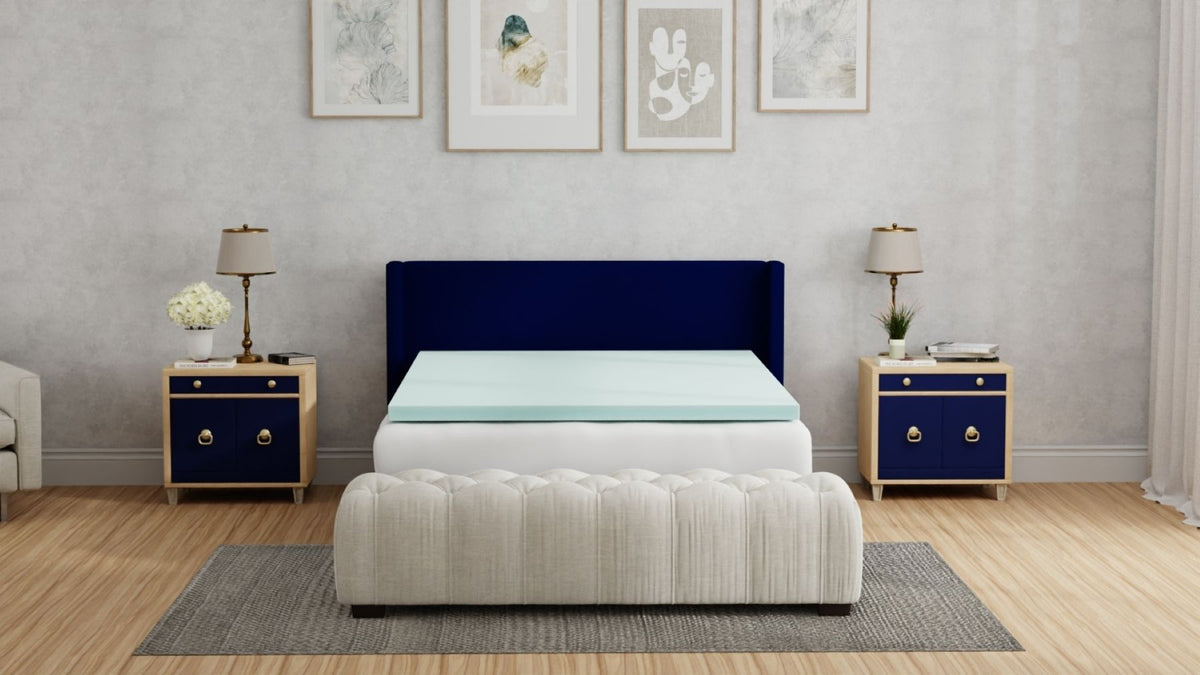 3" Gel Plush Memory Foam Cooling Mattress Topper