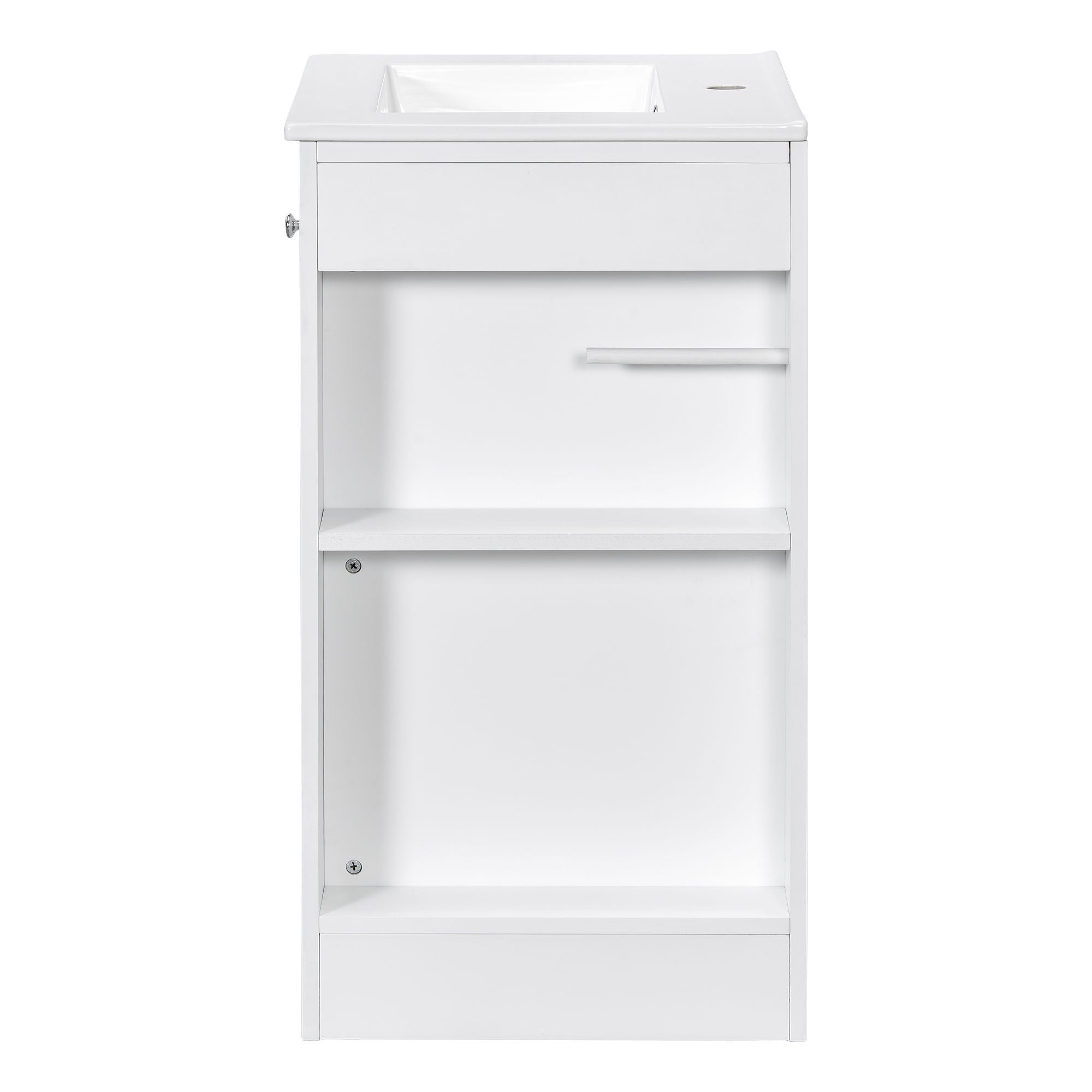 Modern Freestanding Bathroom Vanity With Sink, Soft-Close Drawer, Towel Bar