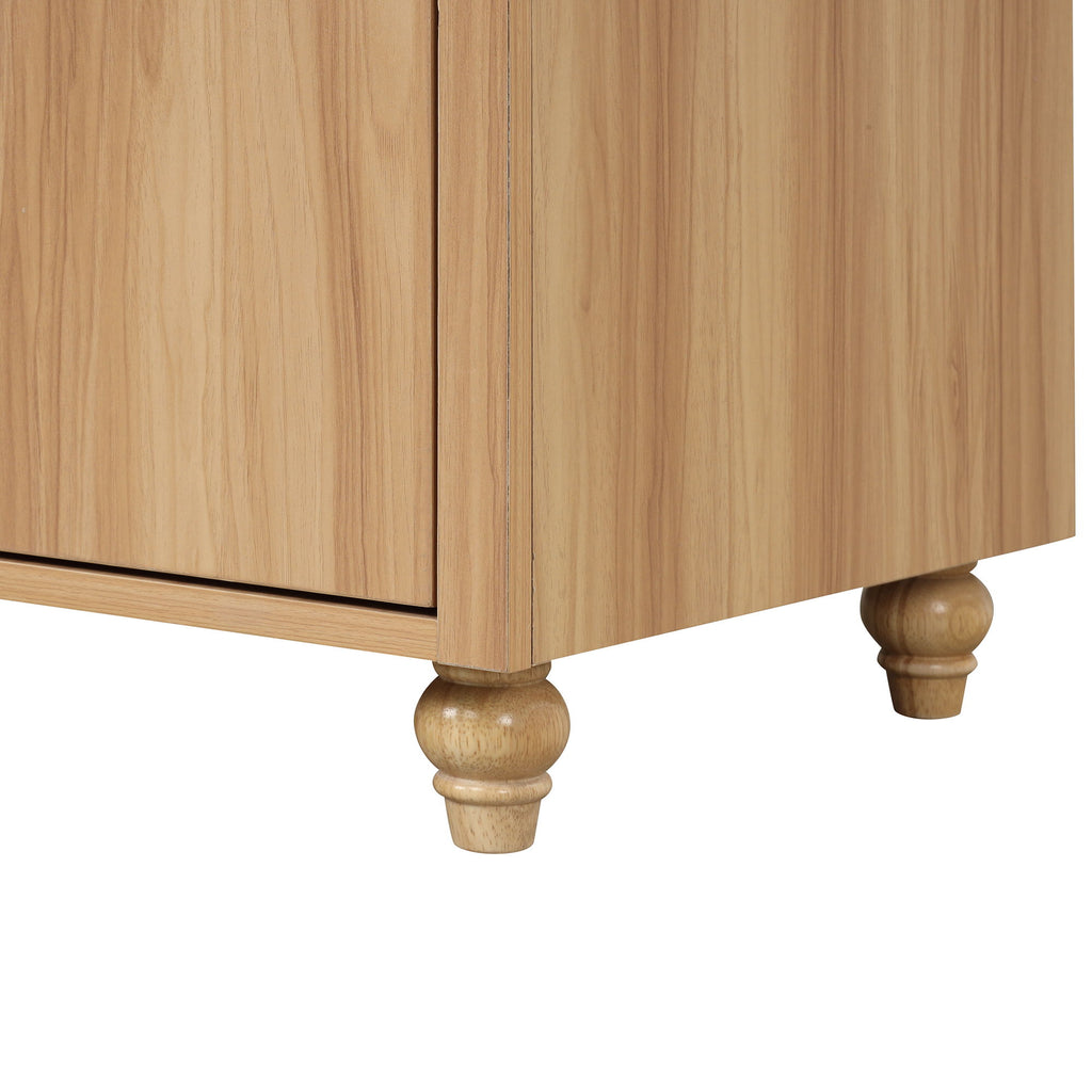 30" Bathroom Vanity With Sink, Cabinet With Doors And Drawer, Rectangular Shape - Natural