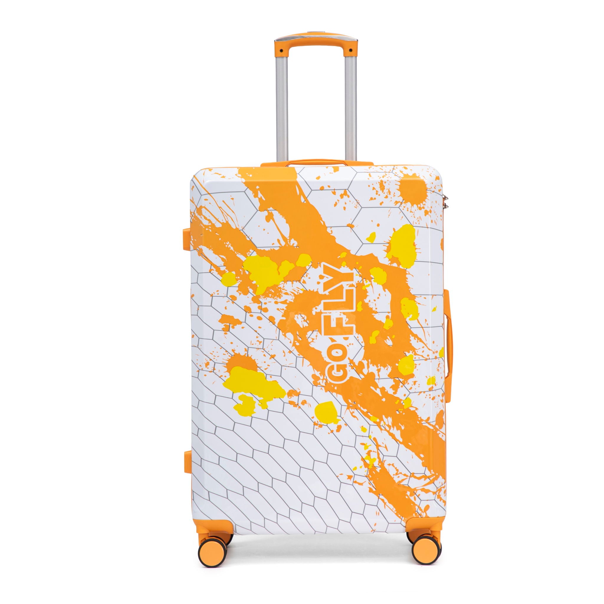 Luggage With Printed Pattern, Combination Lock