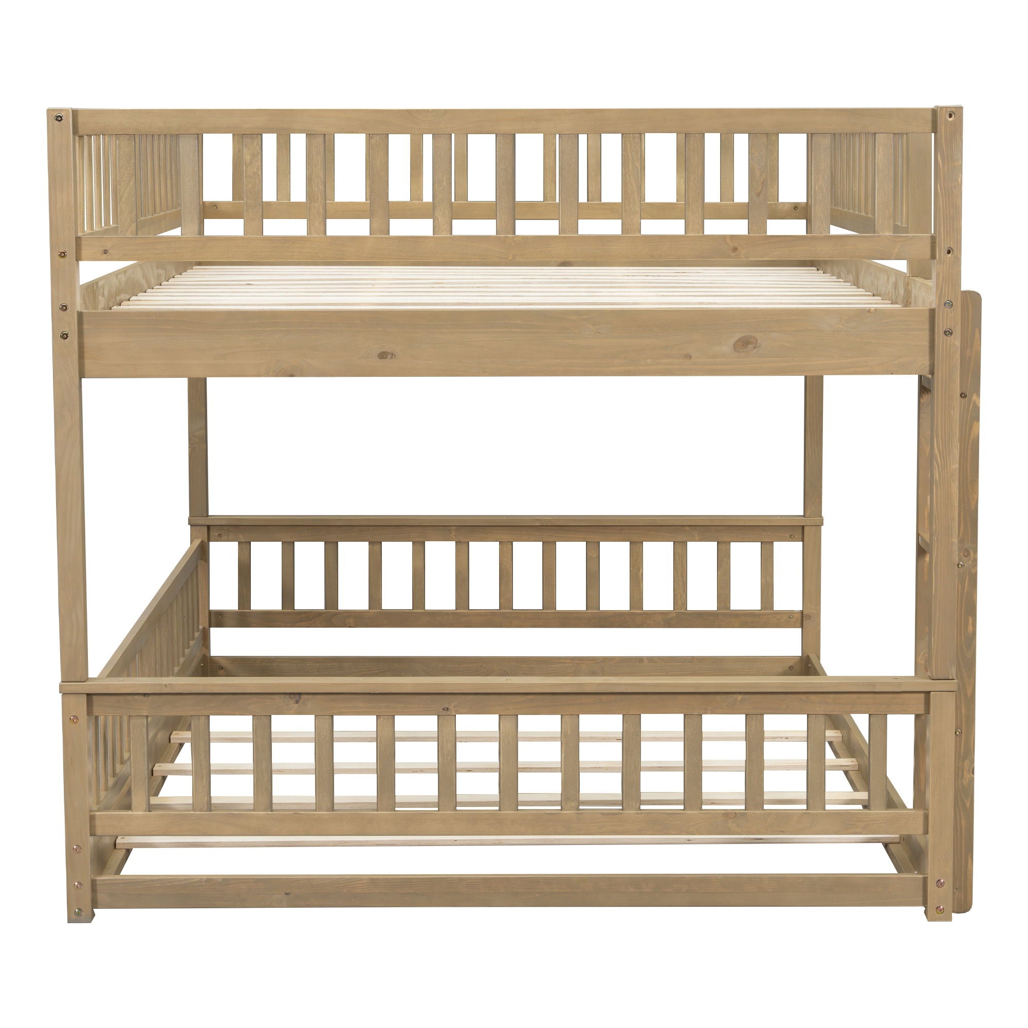 Bunk Bed With Ladder And Guardrails