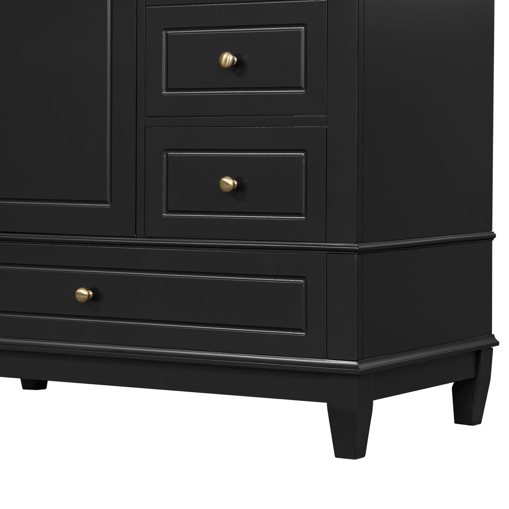 Modern Bathroom Vanity With Sink, 3 Drawers & Cabinet