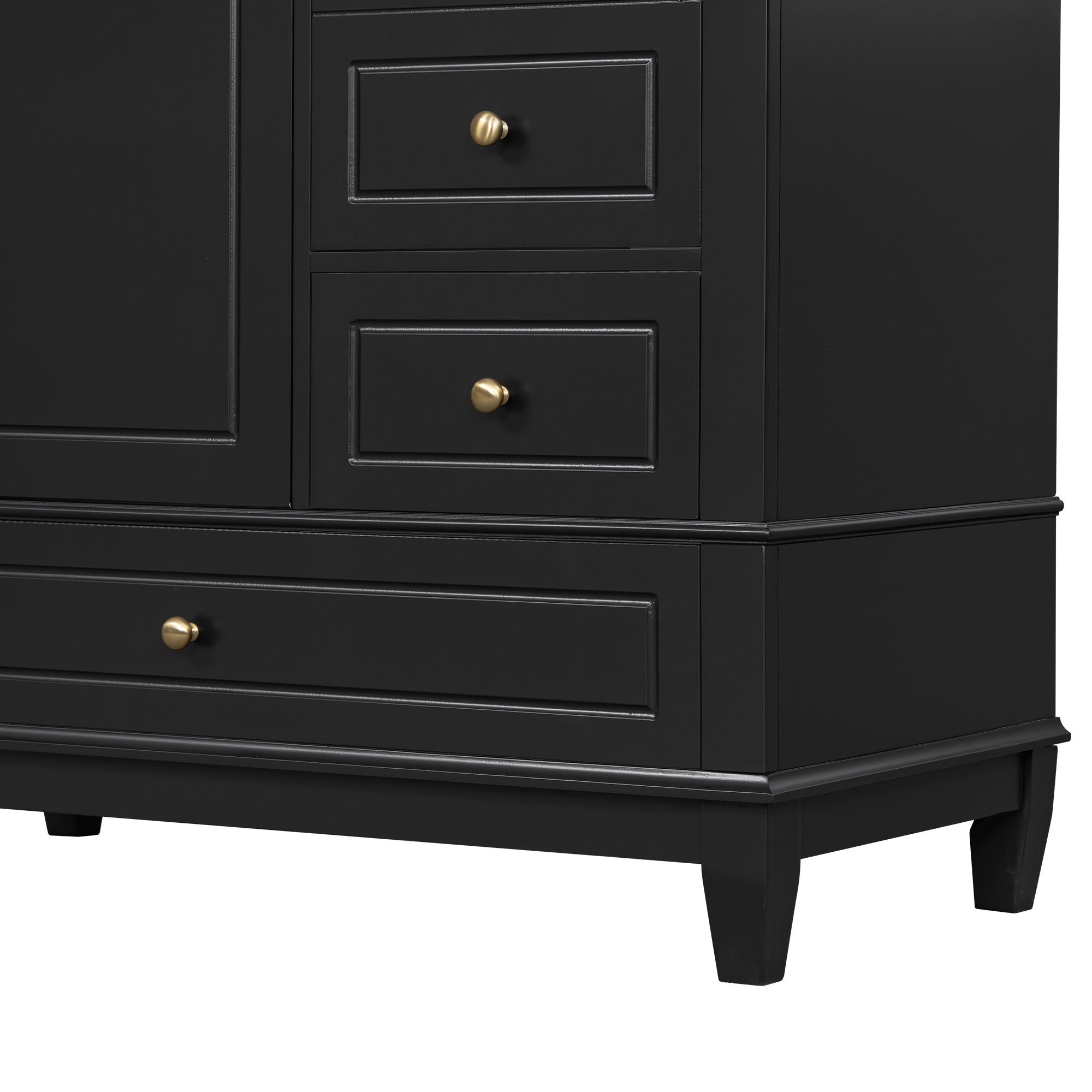 Modern Bathroom Vanity With Sink, 3 Drawers & Cabinet