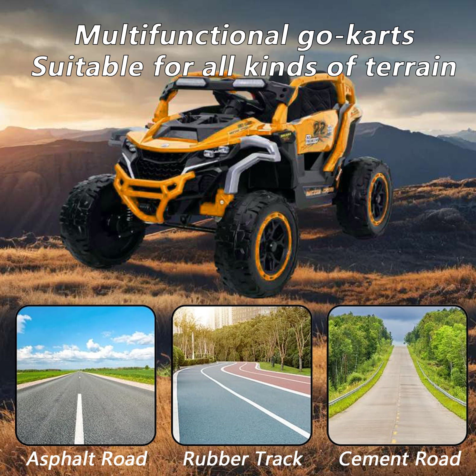 Ride On Kids Electric Truck With Remote Control, Front & Rear Suspension