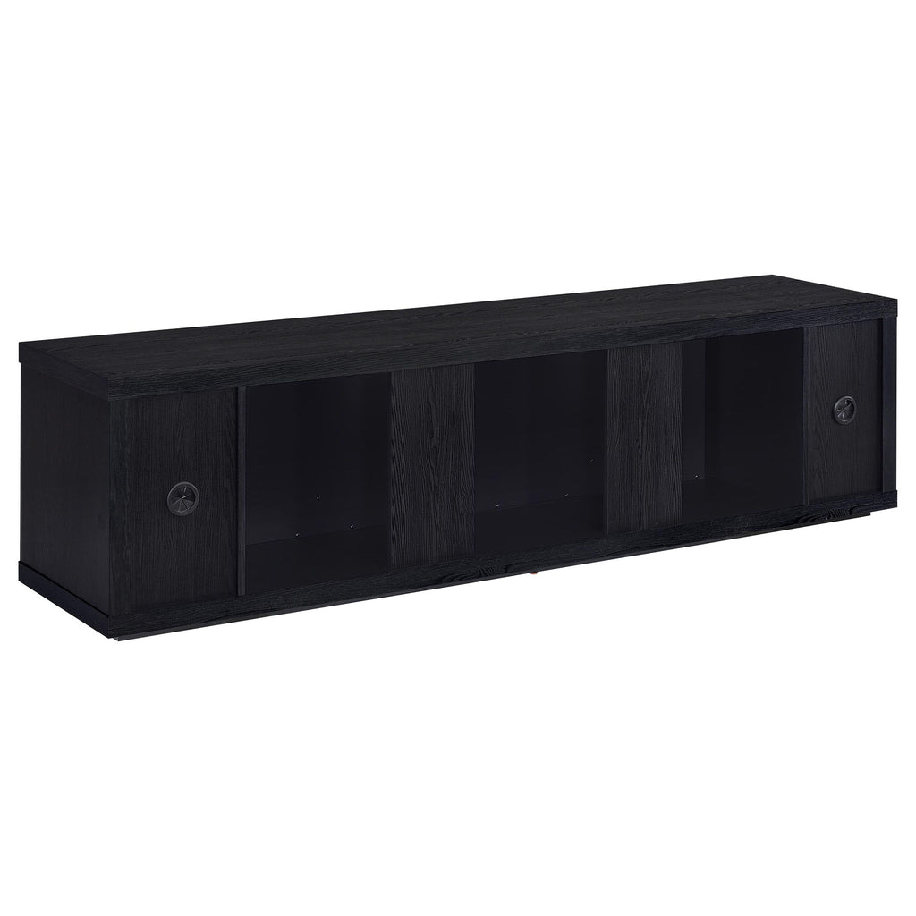 Joselyn - Fireplace TV Stand With Flame Visualizer - Black