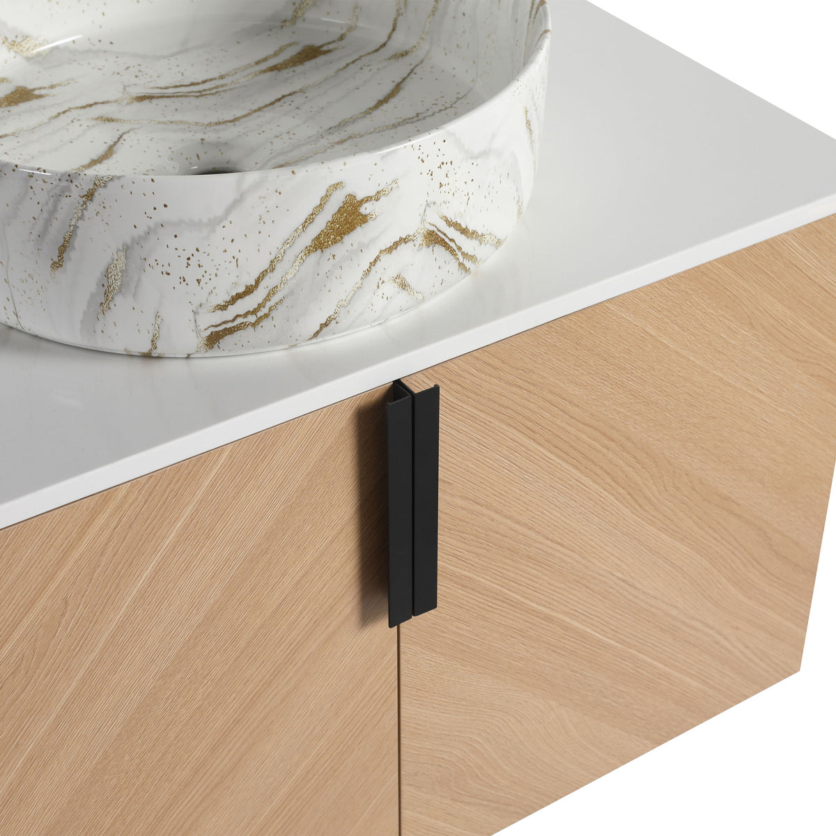 Wall Mounted Bathroom Vanity & Art Sink