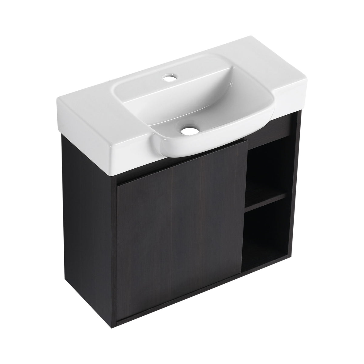 Wall Mounted Bathroom Vanity With Sink, Soft Close Door