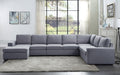 Tifton - 7 Seat Reversible Modular Sectional Sofa Chaise - Light Gray