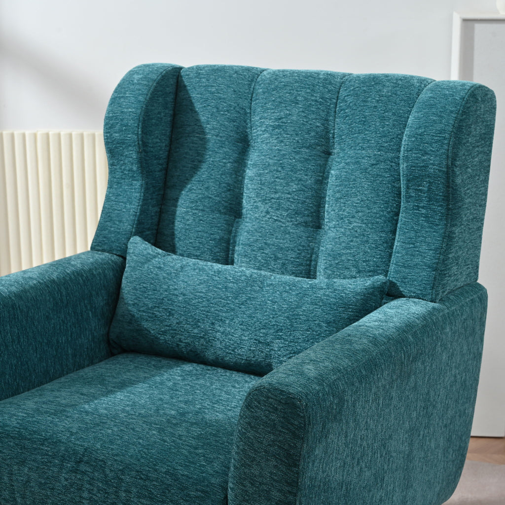 Modern Accent Chair Upholstered Foam Filled Living Room Chairs Comfy Reading Chair Mid-Century Modern Chair With Fabric Lounge Arm Chairs Armchair For Living Room Bedroom