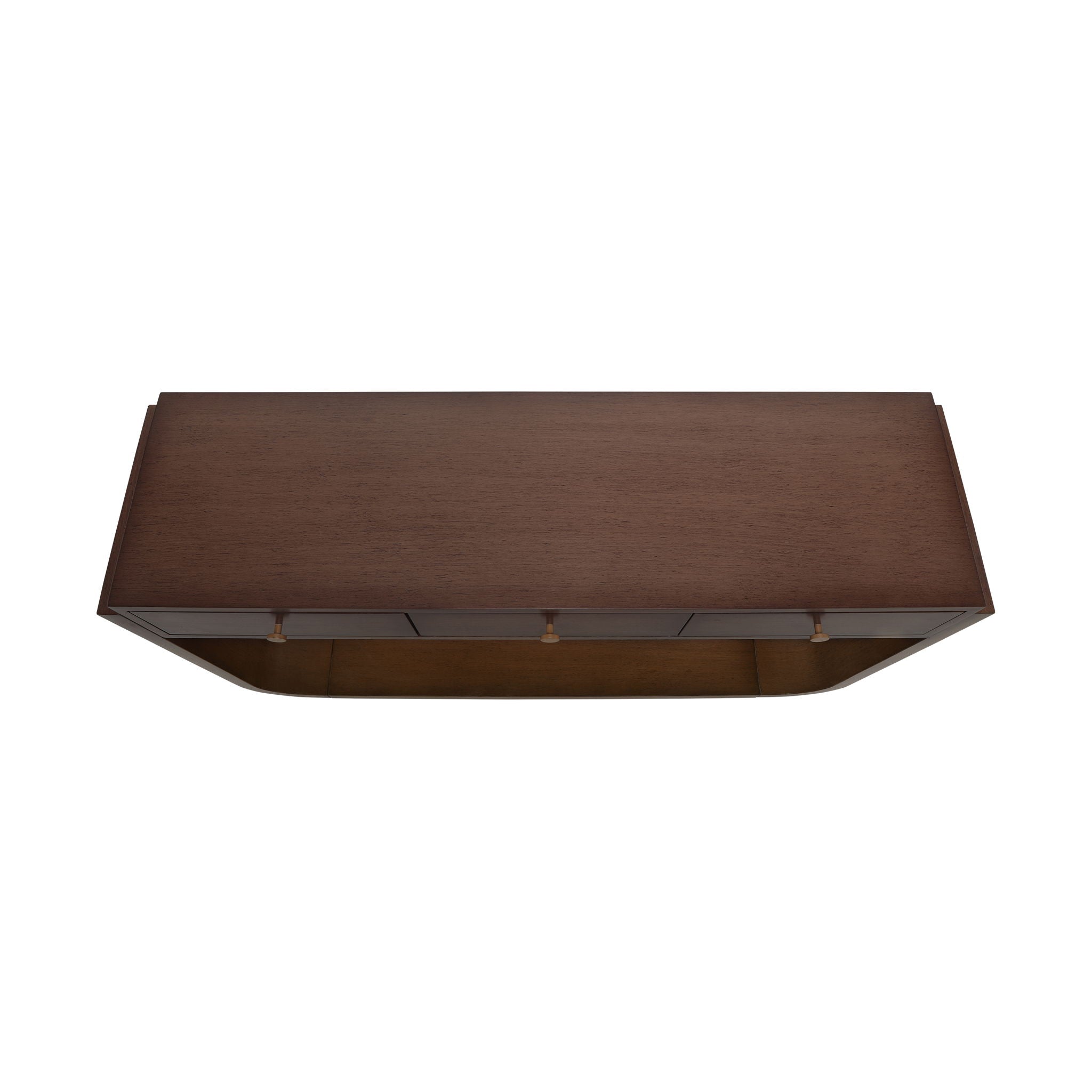 Console Table With 3 Drawers, Display Shelf