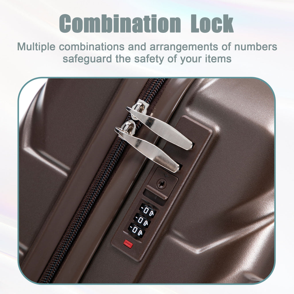 Spinner Luggage Set With Combination Lock
