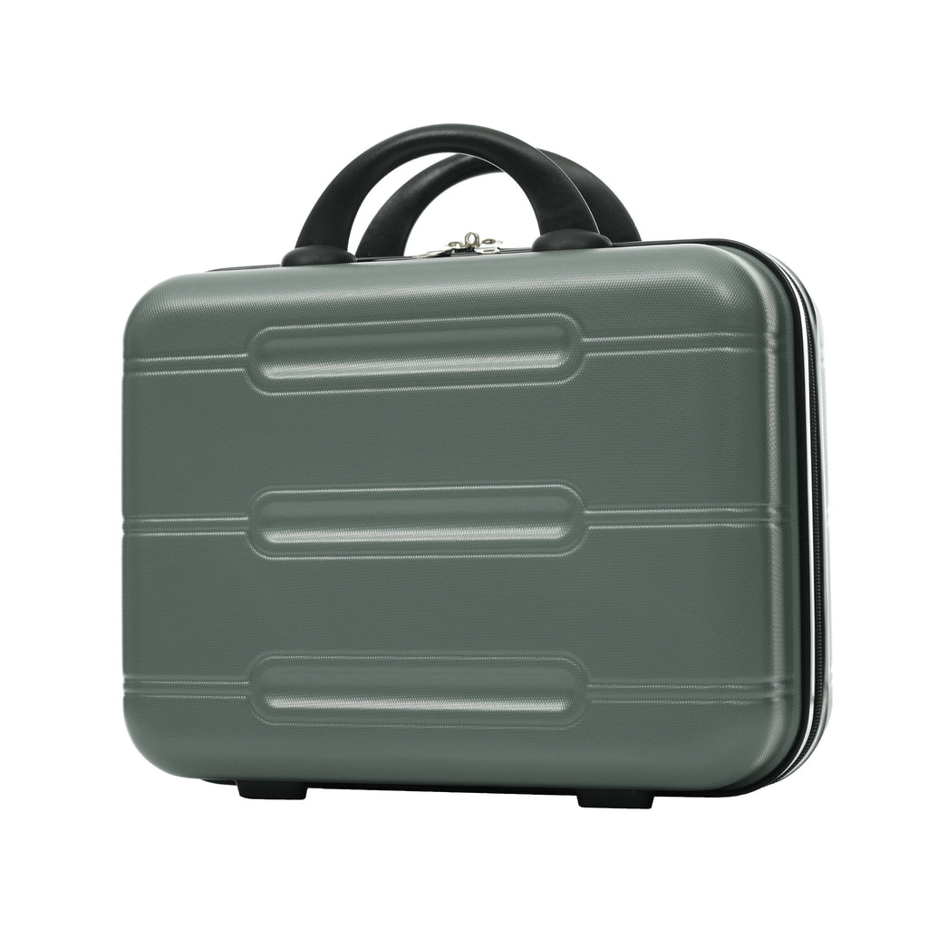 6 Piece Lightweight Hardshell Luggage Set With Double Spinner Wheels, Password Lock