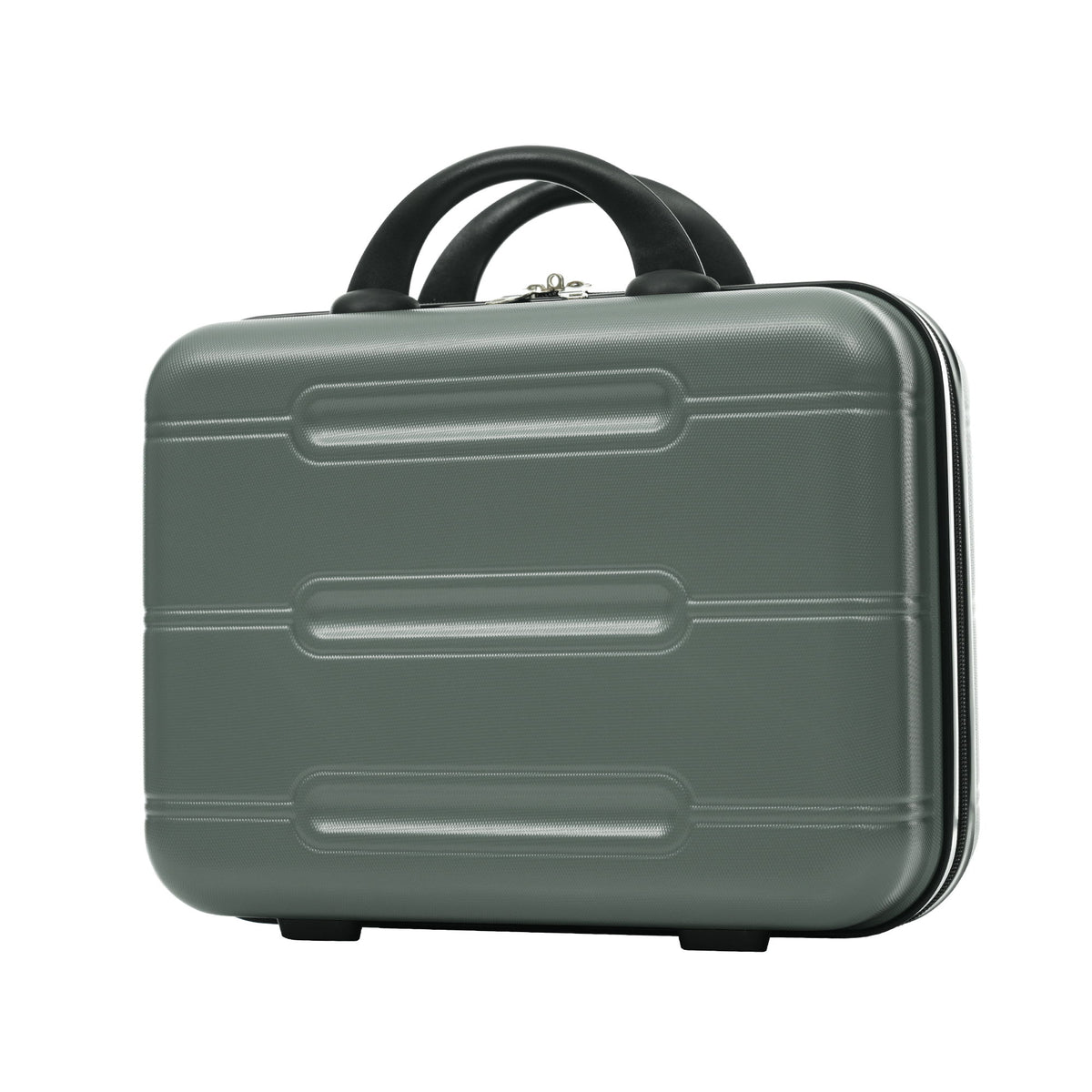 6 Piece Lightweight Hardshell Luggage Set With Double Spinner Wheels, Password Lock