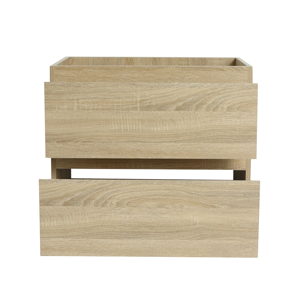 Wall Mounted Bathroom Vanity & Sink, 2 Soft Close Drawers