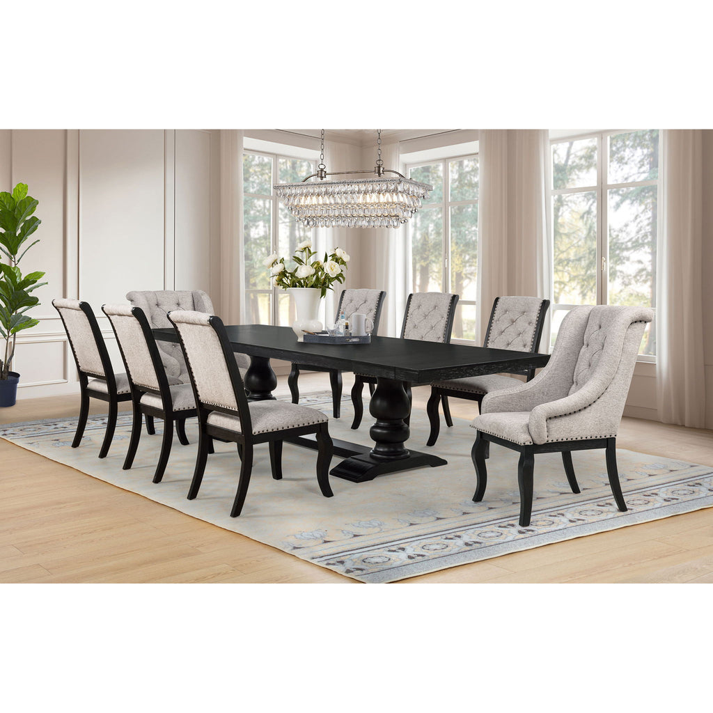 Kinzler - Arm Chair (Set of 2) - Tan / Black