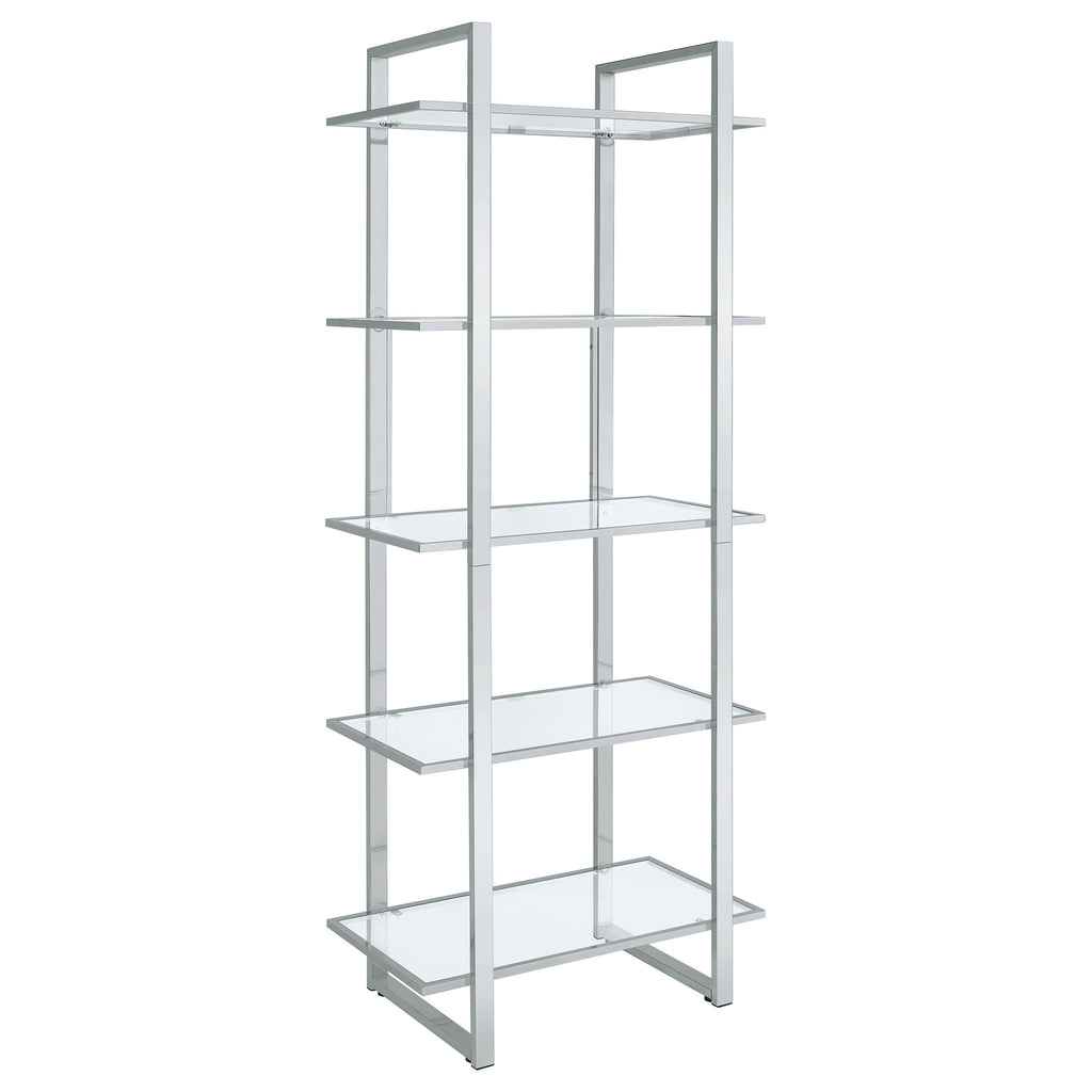 Colfax - 5 Shelf Bookshelf - Clear