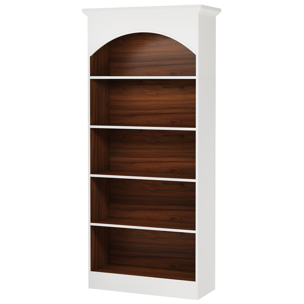 5 Tier Library Bookcase For Living Room