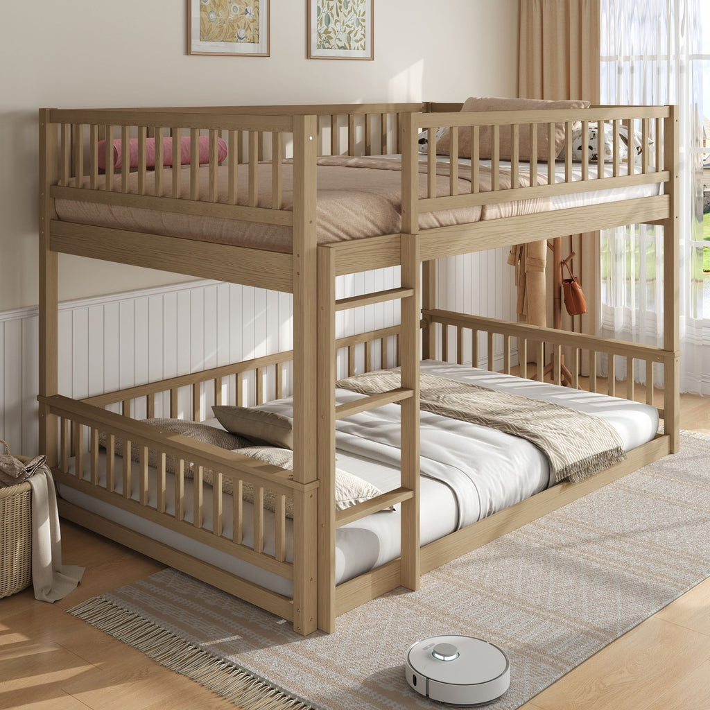 Bunk Bed With Ladder And Guardrails