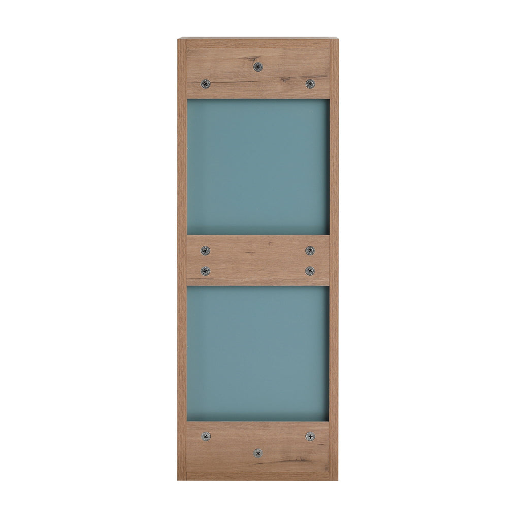 10" Wall Mounted Storage Cabinet, Bathroom Cabinet With Soft Close Door - Imitative Oak