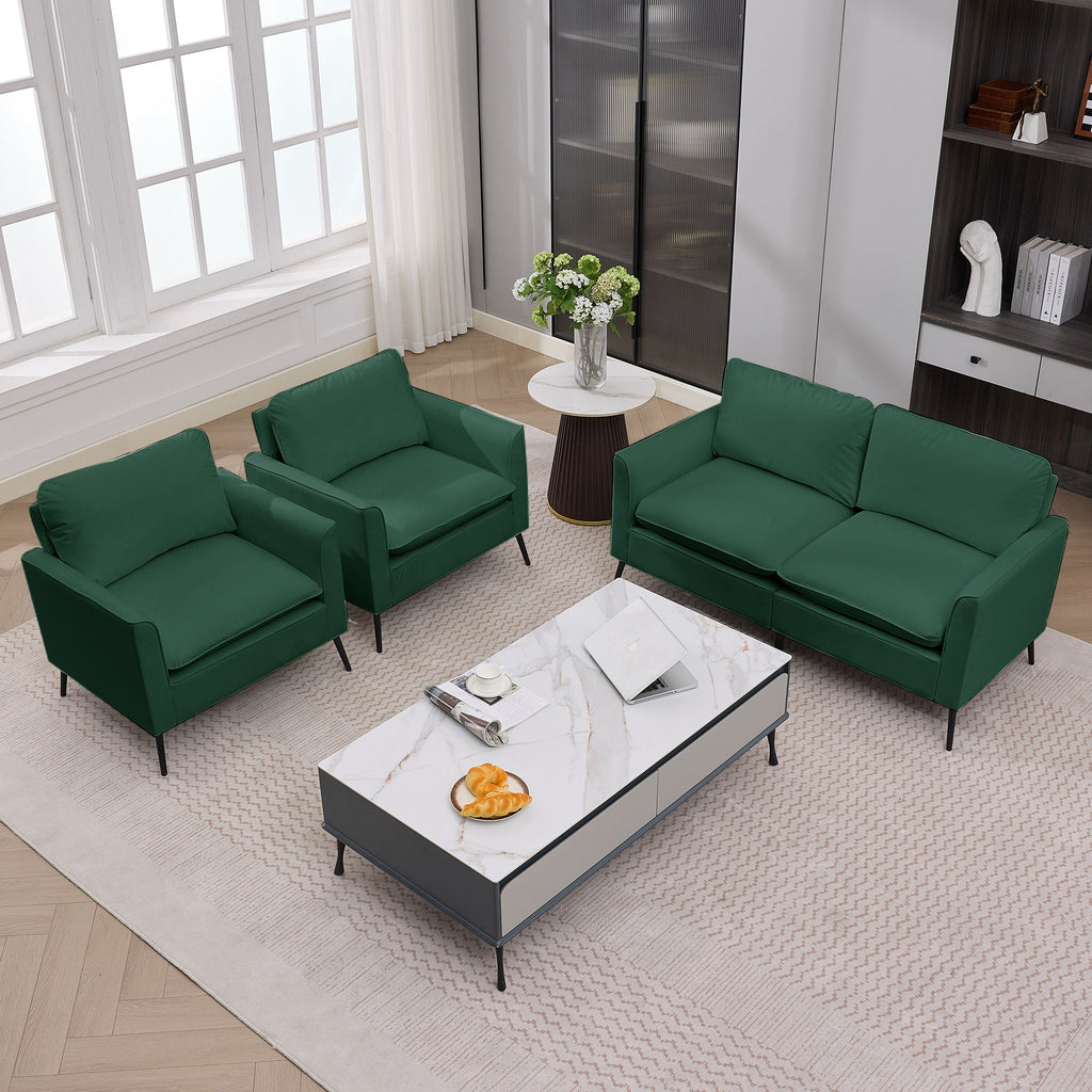Upholstered Loveseat, For Living Room