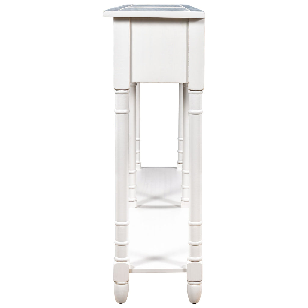 Hearth & Haven Daniel - Console Table With 2 Storage Drawers And Bottom Shelf