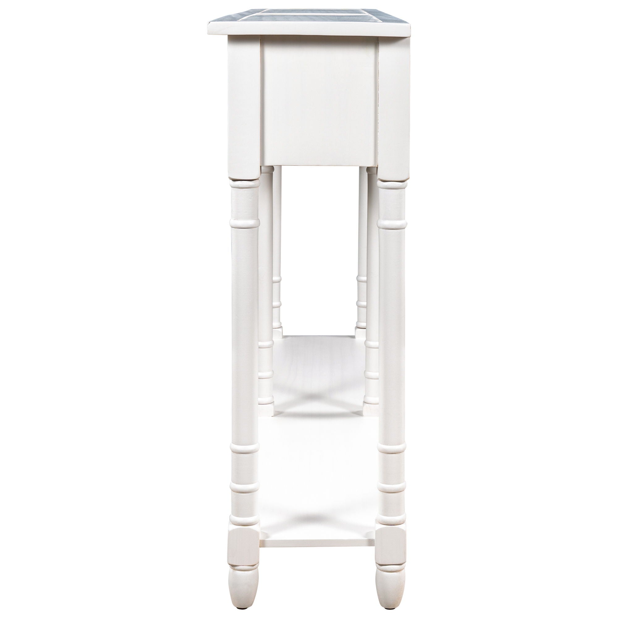 Hearth & Haven Daniel - Console Table With 2 Storage Drawers And Bottom Shelf