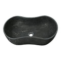 Vessel Sink, Wavy Shape Basin, Vanity Bowl - Dark Gray