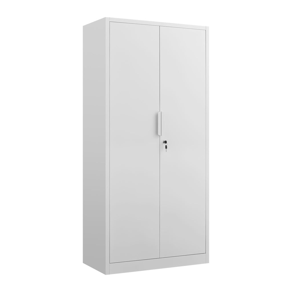 2 Door File Cabinet With Lock, 4 Adjustable Shelves, Heavy-Duty
