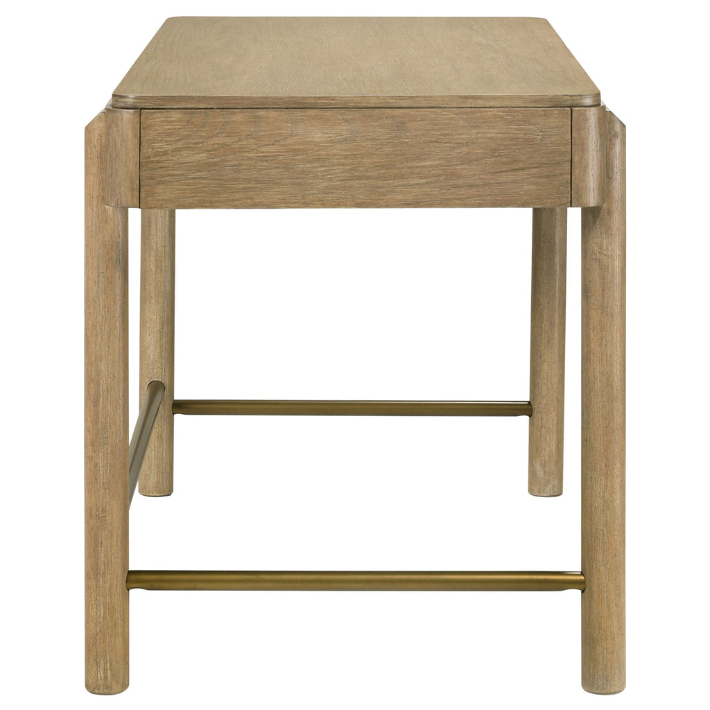 Benson - 2 Drawer Vanity Desk Makeup Table - Sand