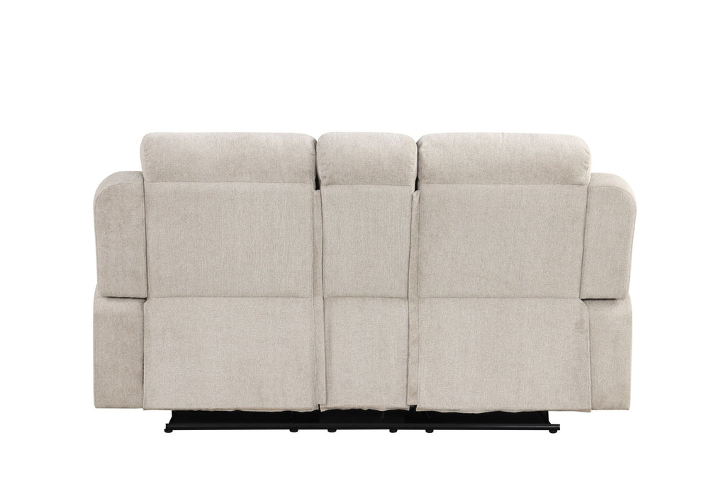 Galya - 3 Piece Living Room Set Sofa Loveseat Chair - Light Gray