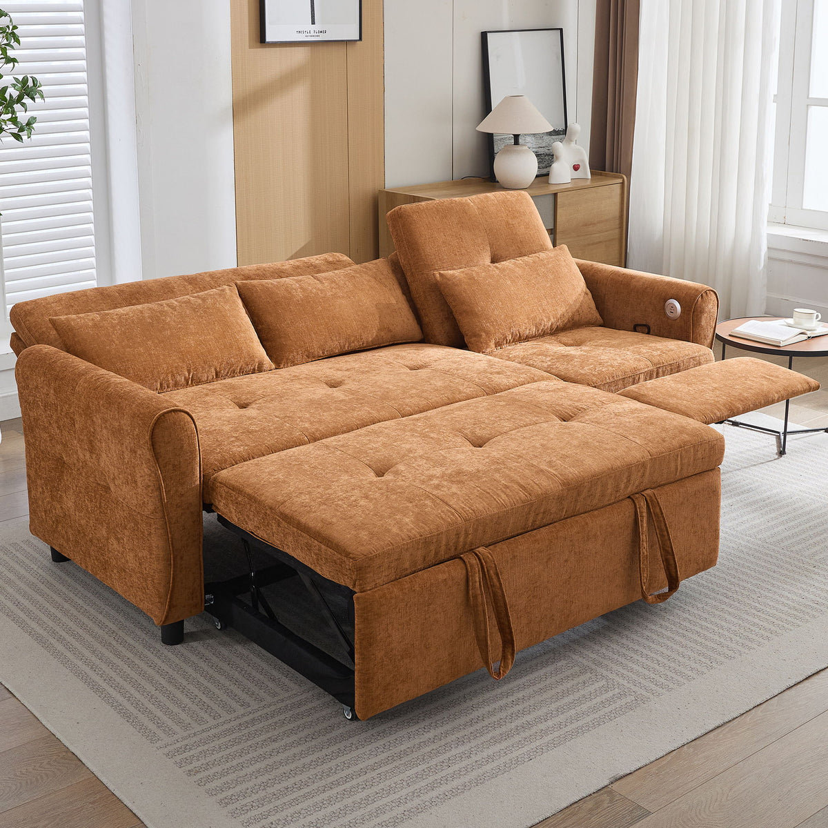 3 Seater Sofa Bed And Reversible Recliner