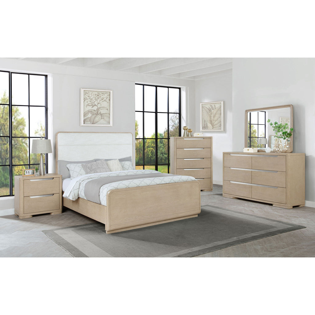 Mirador - 6 Drawer Dresser And Mirror Set - Light Oak
