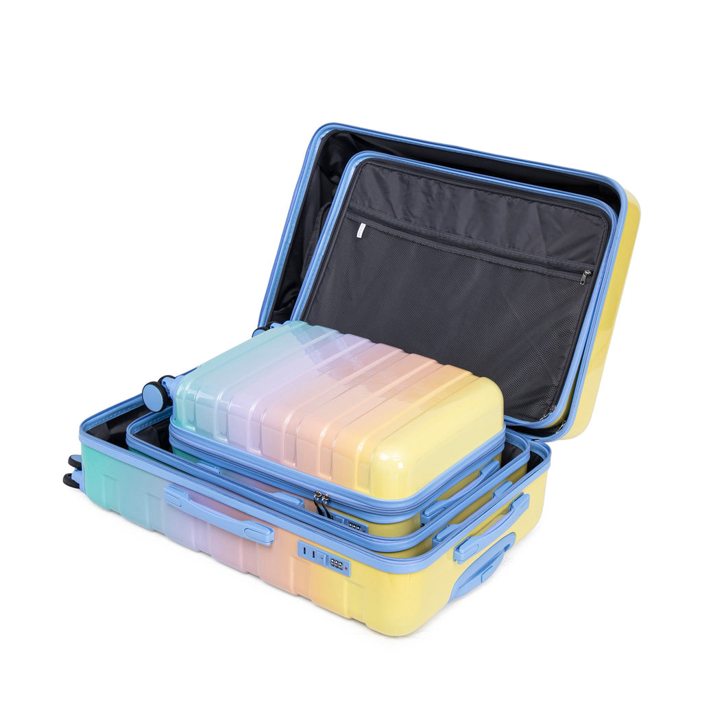 Luggage Set 20" /24" /28" With Combination Lock And Silent Wheels