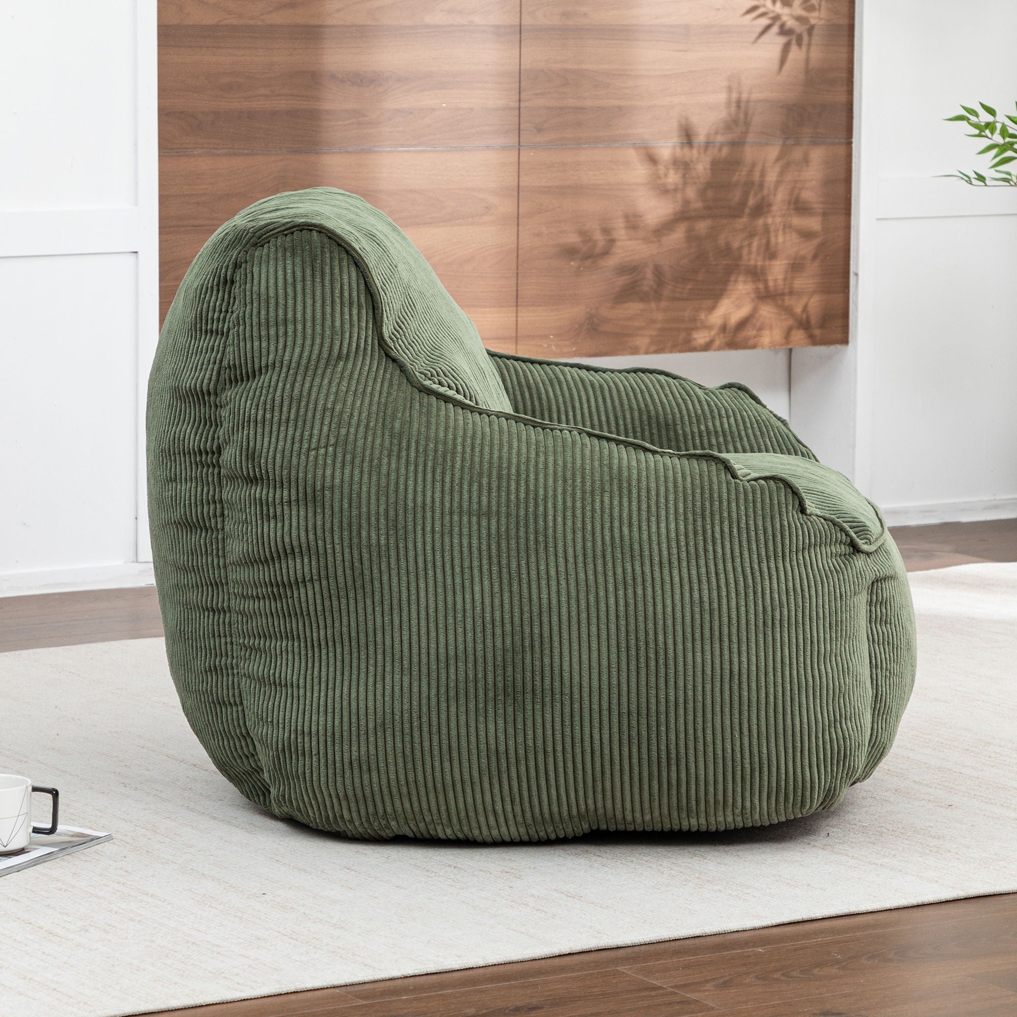 Comfy Bean Bag Chair With Filler, Fluffy And Cozy Seating