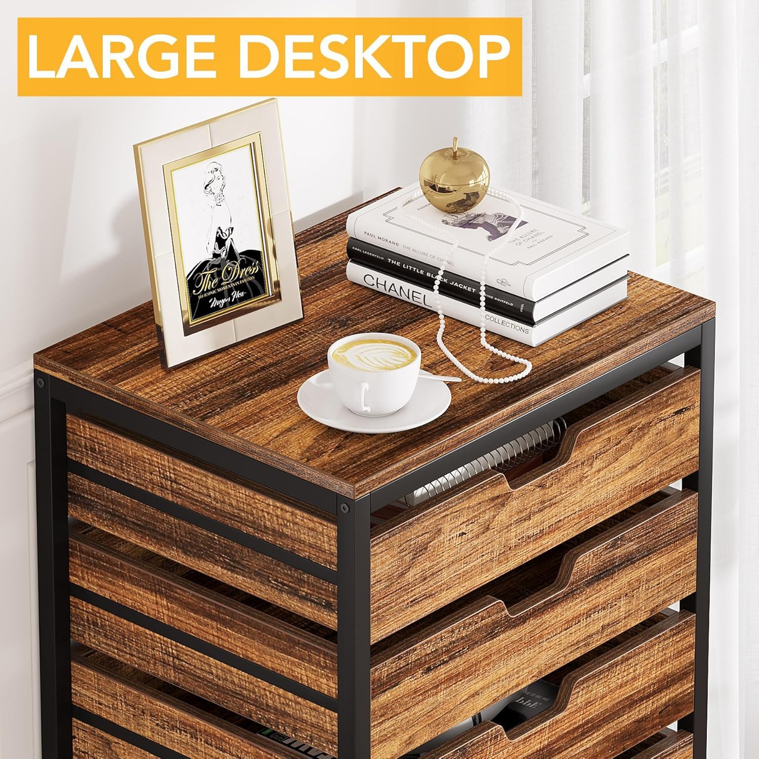 Storage Chest With Wheels, Mobile Drawer Unit
