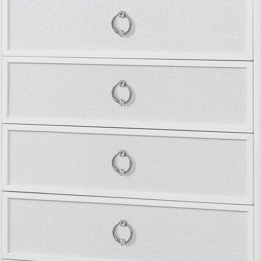 Abigale - 5 Drawer Chest With LED Lighting - White