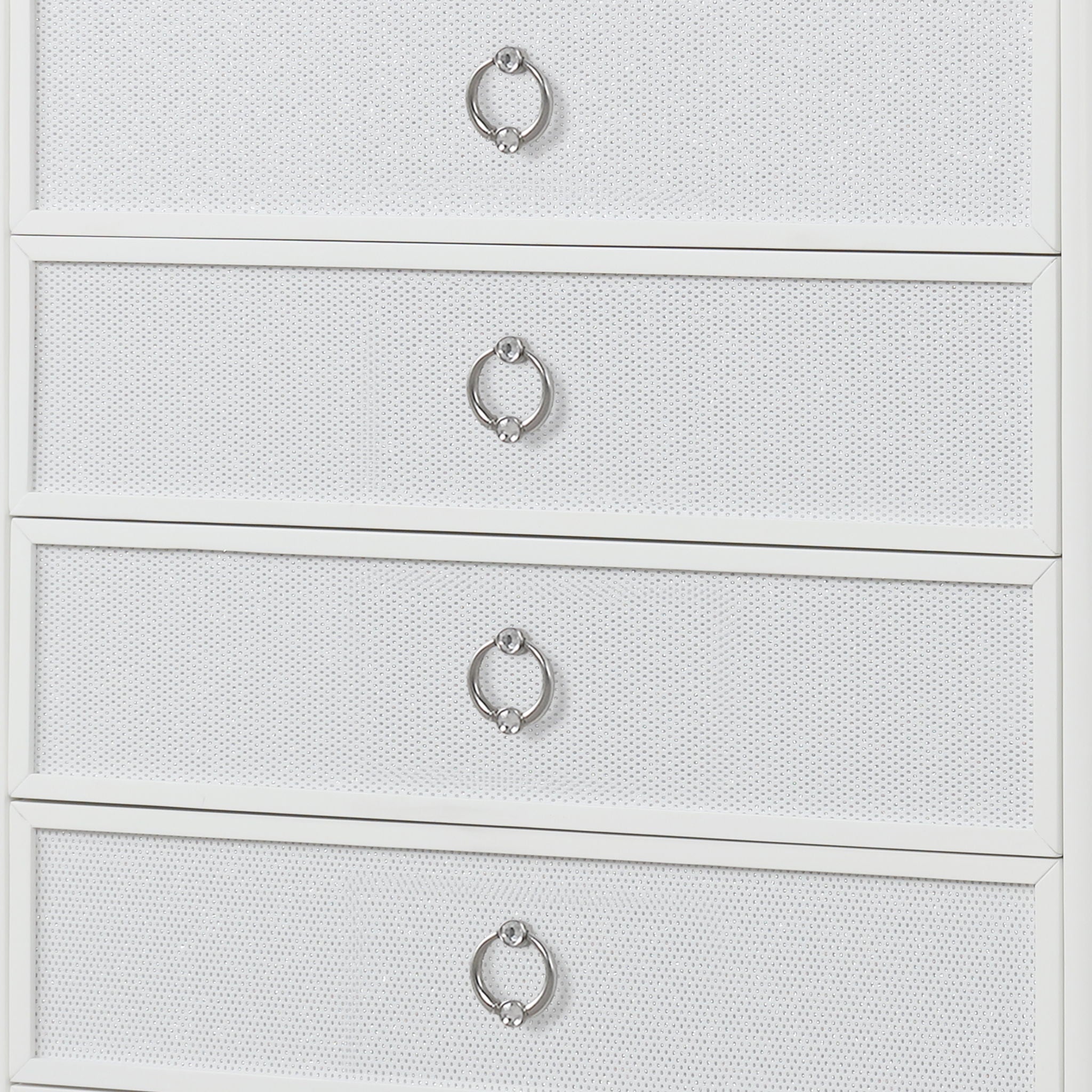 Abigale - 5 Drawer Chest With LED Lighting - White