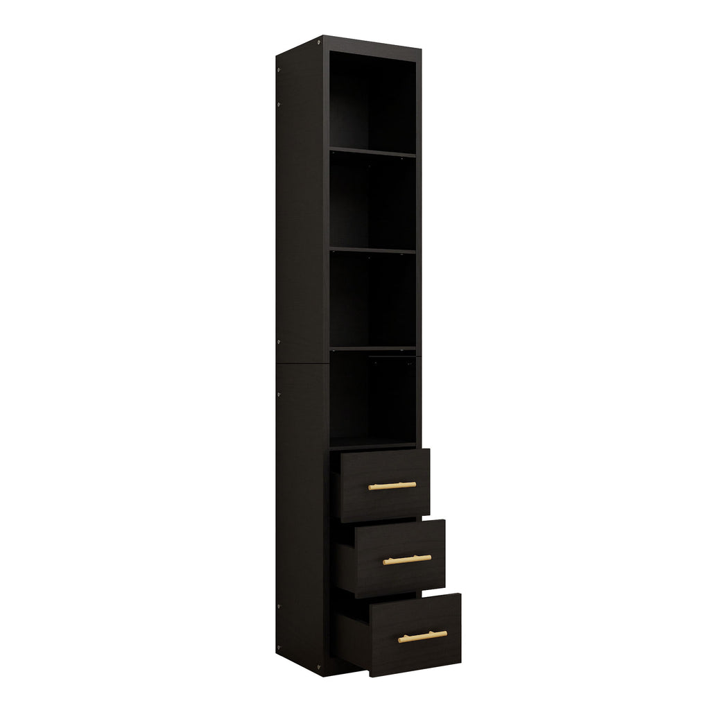 Tall Storage Cabinet With Drawers And Shelves