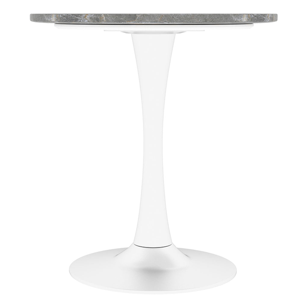 Coffee Table With Round Top For Living Rooms - Gray / White