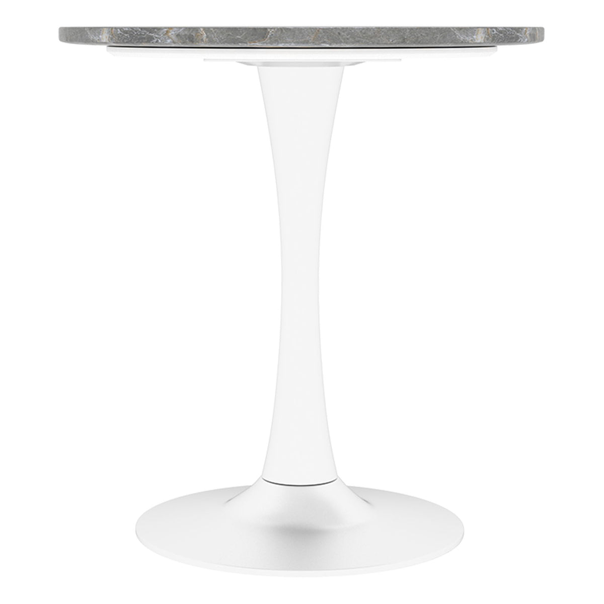 Coffee Table With Round Top For Living Rooms - Gray / White