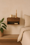 Curve Upper Slot Floating Nightstand