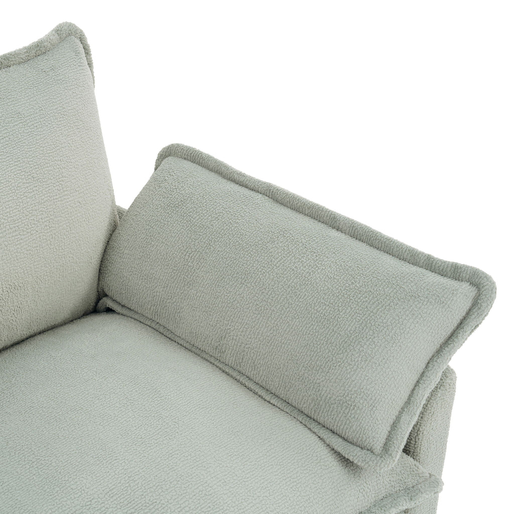 Modern Single Seat Accent Chair With Side Storage Pockets