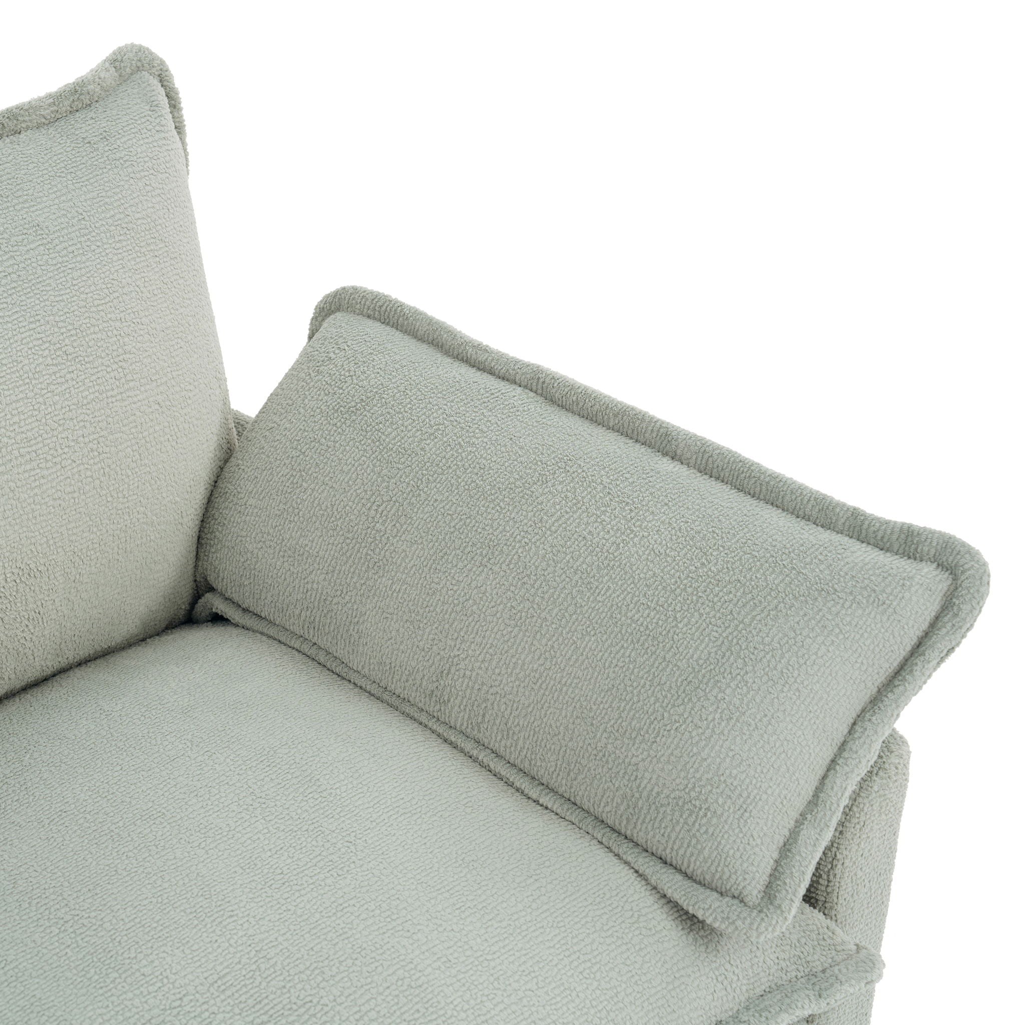Modern Single Seat Accent Chair With Side Storage Pockets