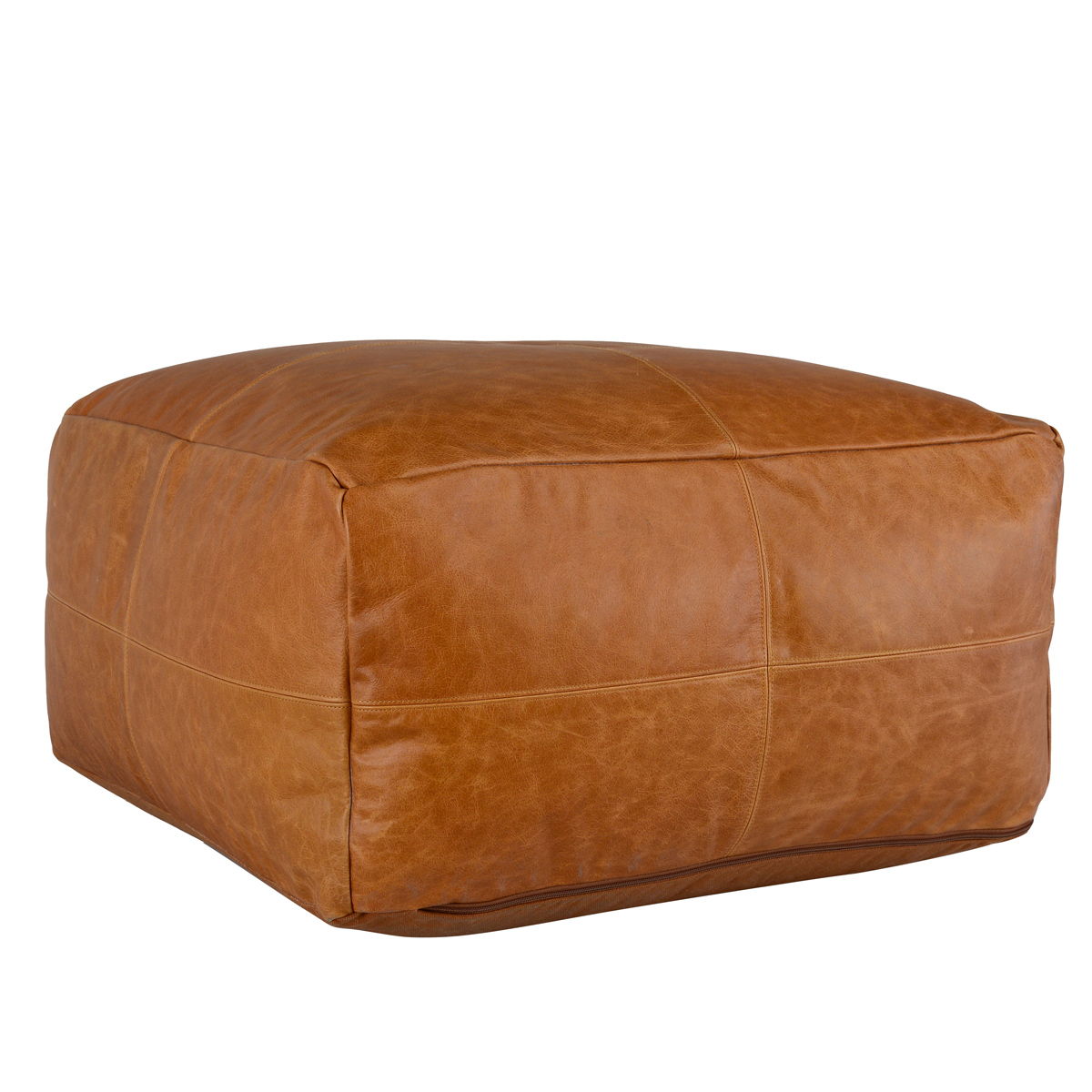 Kona - Leather Pouf