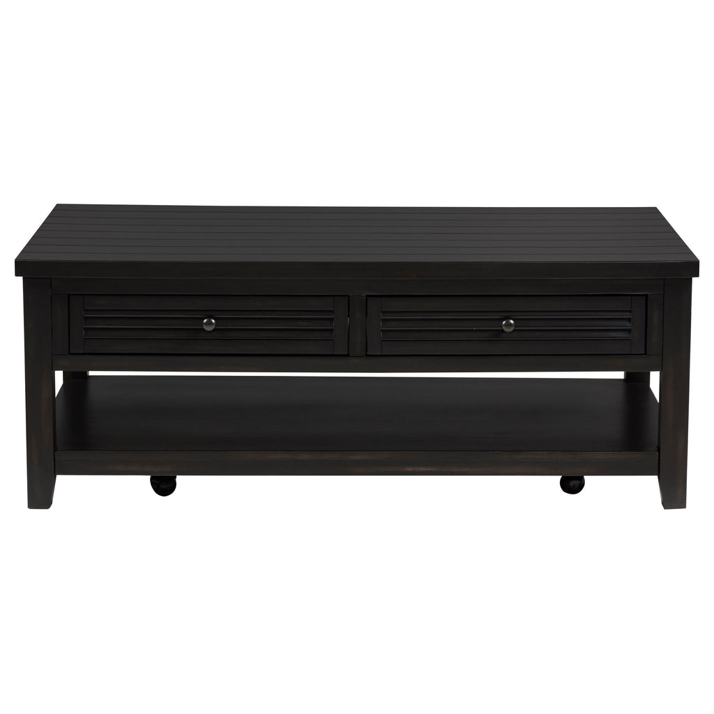 Sutter - 2 Piece Coffee And End Table Set - Dark Brown