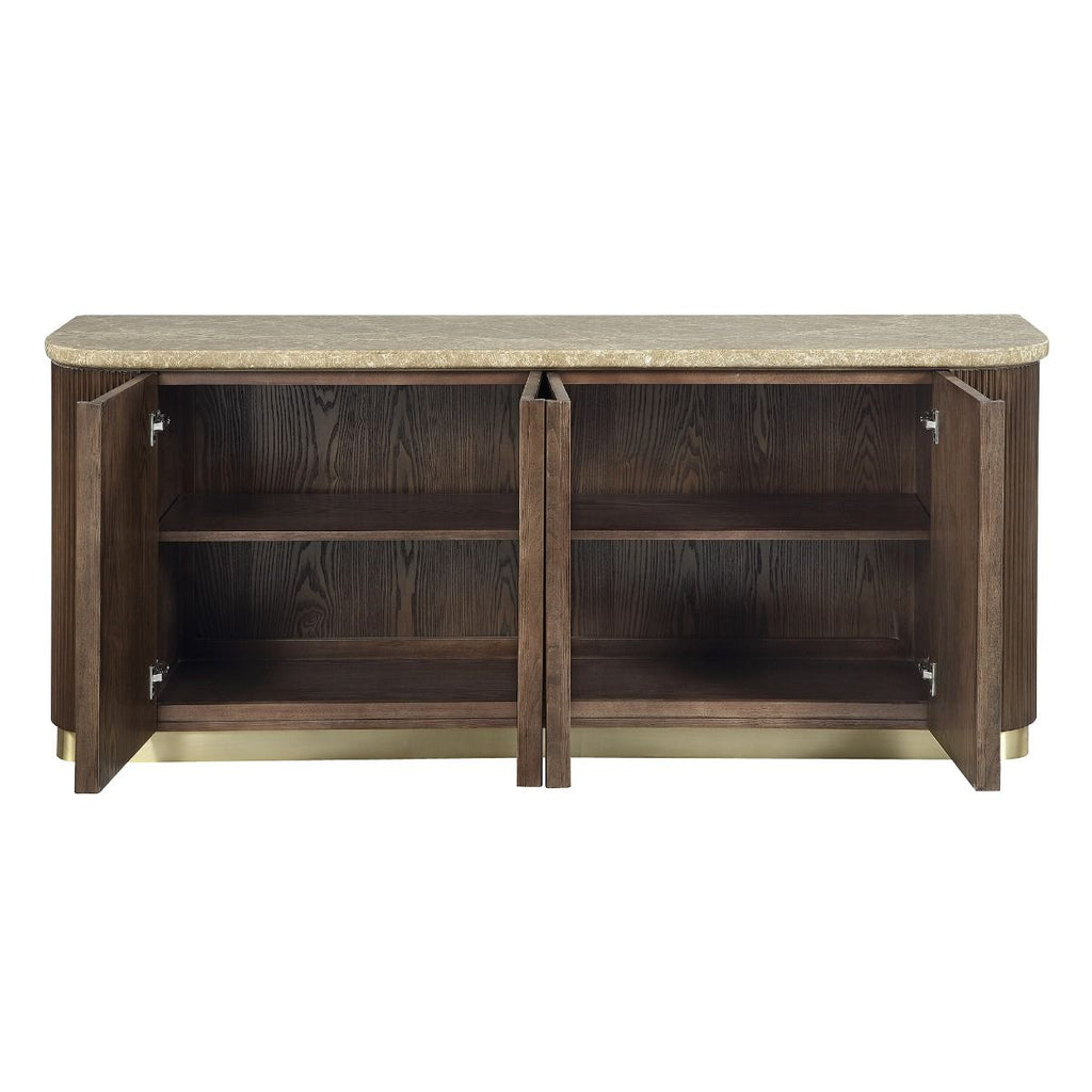 Clayten - Server - Brown Oak