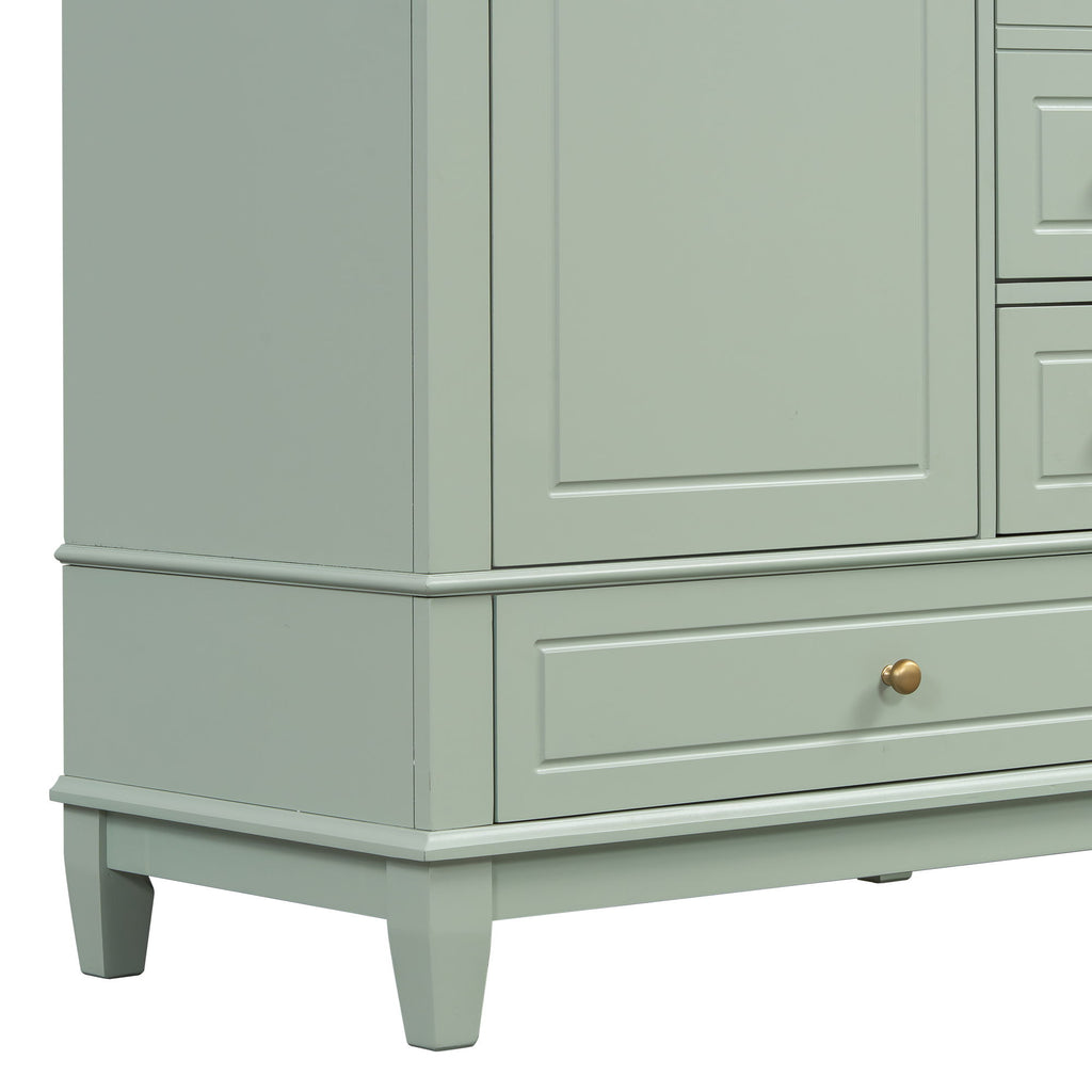 Freestanding Bathroom Vanity With Sink, Soft Close Door, 3 Drawers