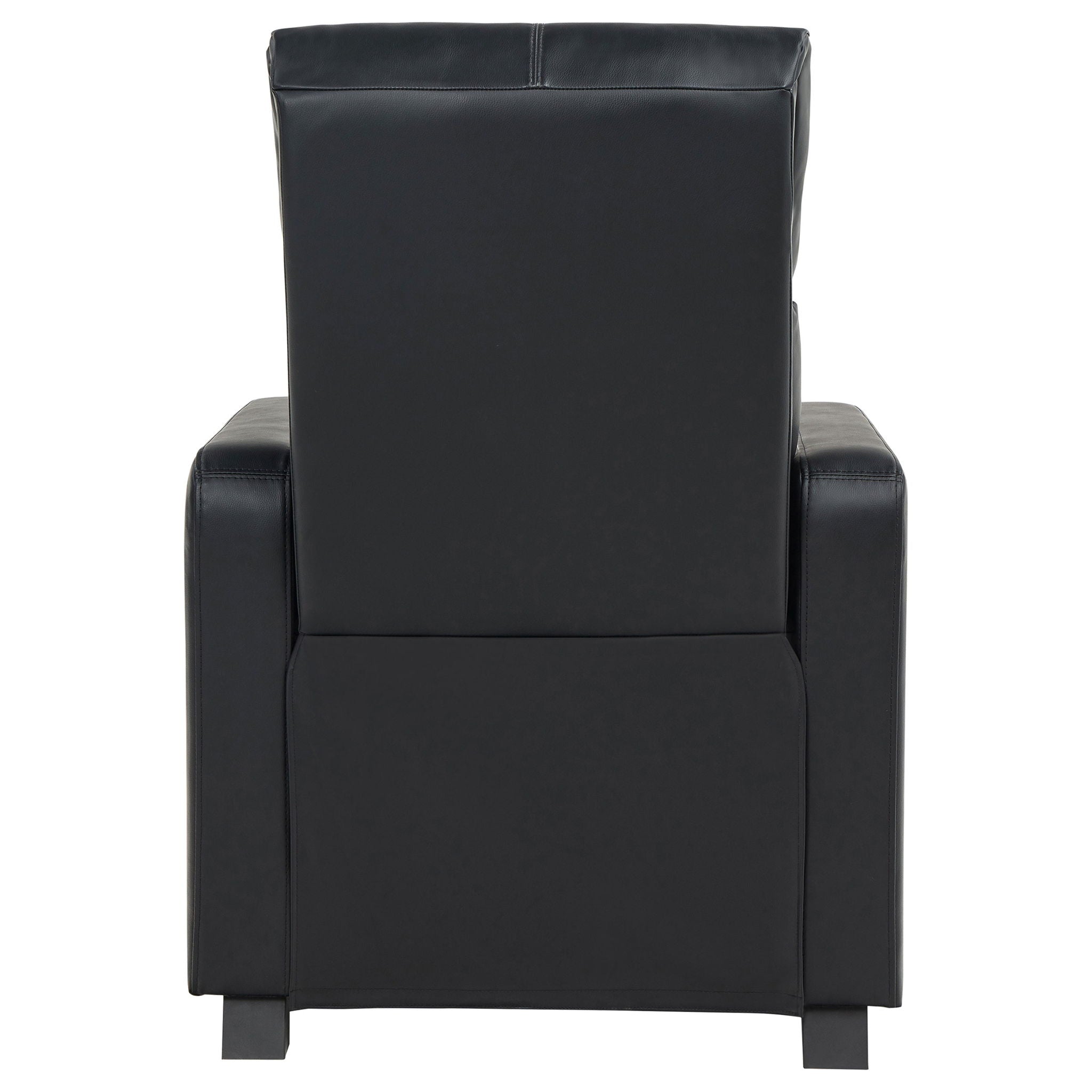 Warren - 4 Seater Home Theater With 3 Wedge Consoles - Black